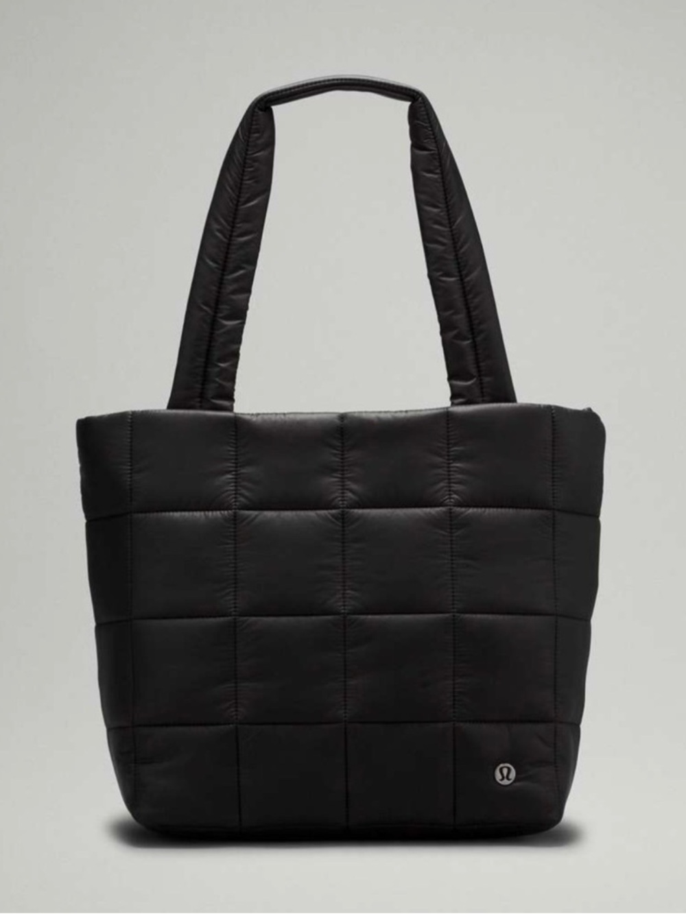 lululemon Black Quilted Tote Bag -12 liter EUC Like new